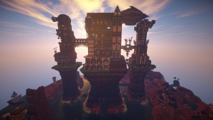 Descarca Steampunk Castle pentru Minecraft 1.7.10