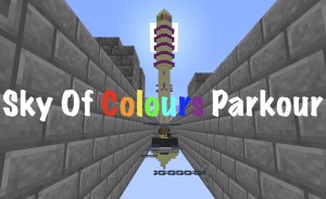 Descarca Sky of Colours Parkour pentru Minecraft 1.16.4