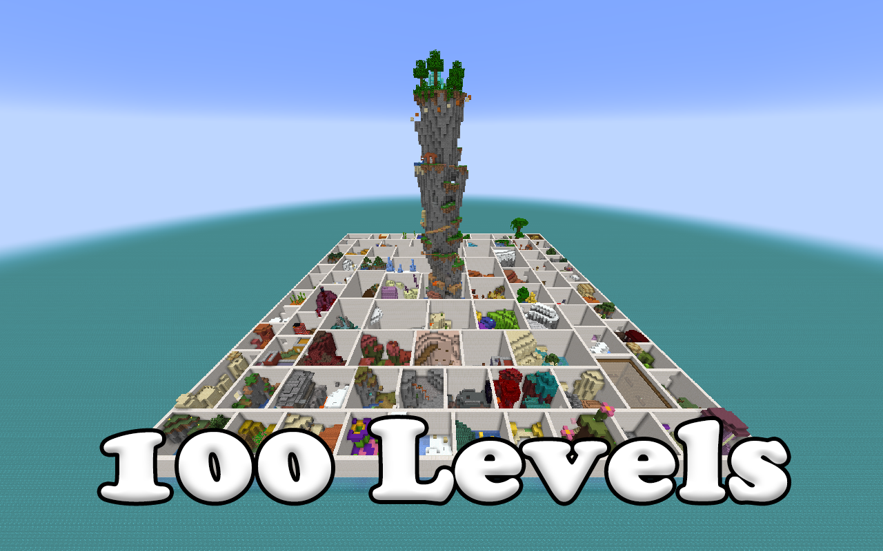 Descarca 100 Levels 1.2 pentru Minecraft 1.20.1