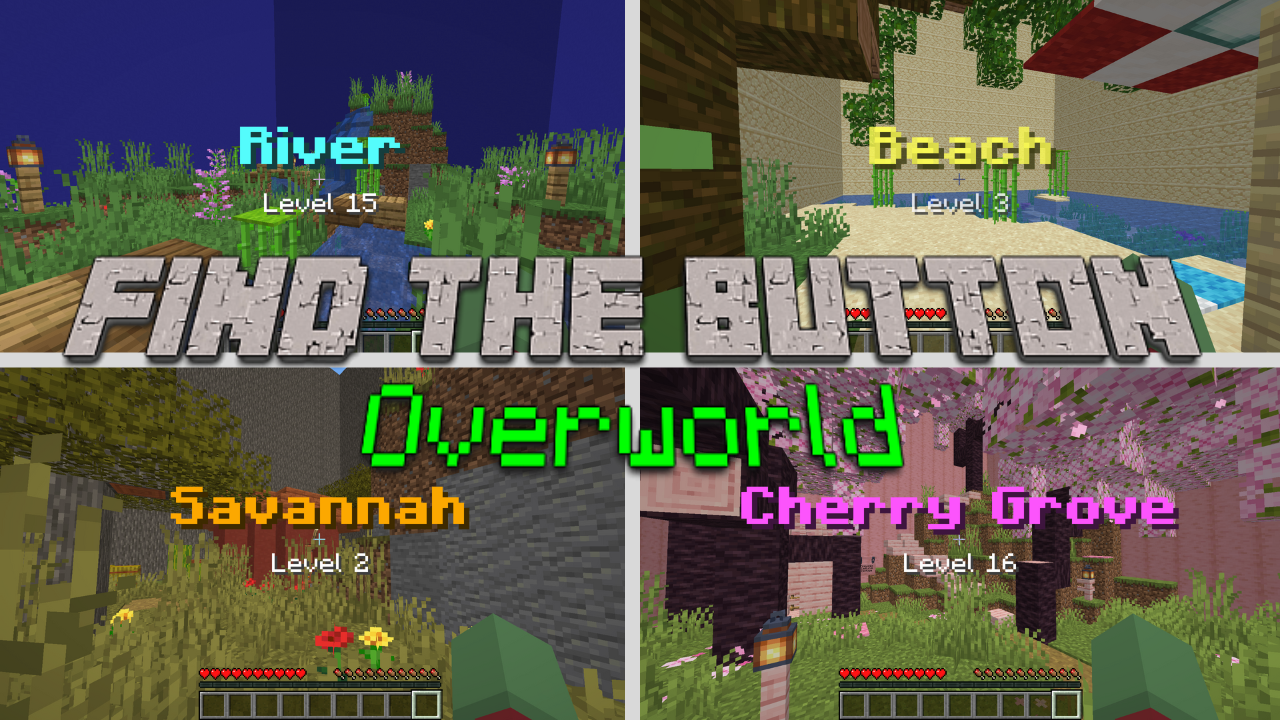 Descarca Find the Button: Overworld 1.0 pentru Minecraft 1.20