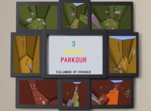 Descarca 3 Stage Parkour pentru Minecraft 1.11.2