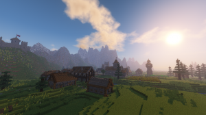 Descarca Medieval Village with Castle pentru Minecraft 1.12.2