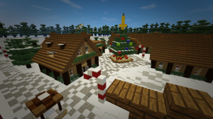 Descarca Santa's Christmas Village pentru Minecraft 1.12.2
