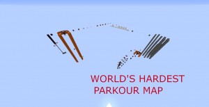 Descarca WORLD'S HARDEST PARKOUR MAP! pentru Minecraft 1.13.1
