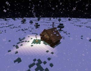 Descarca Snowy Log Cabin pentru Minecraft 1.14.1