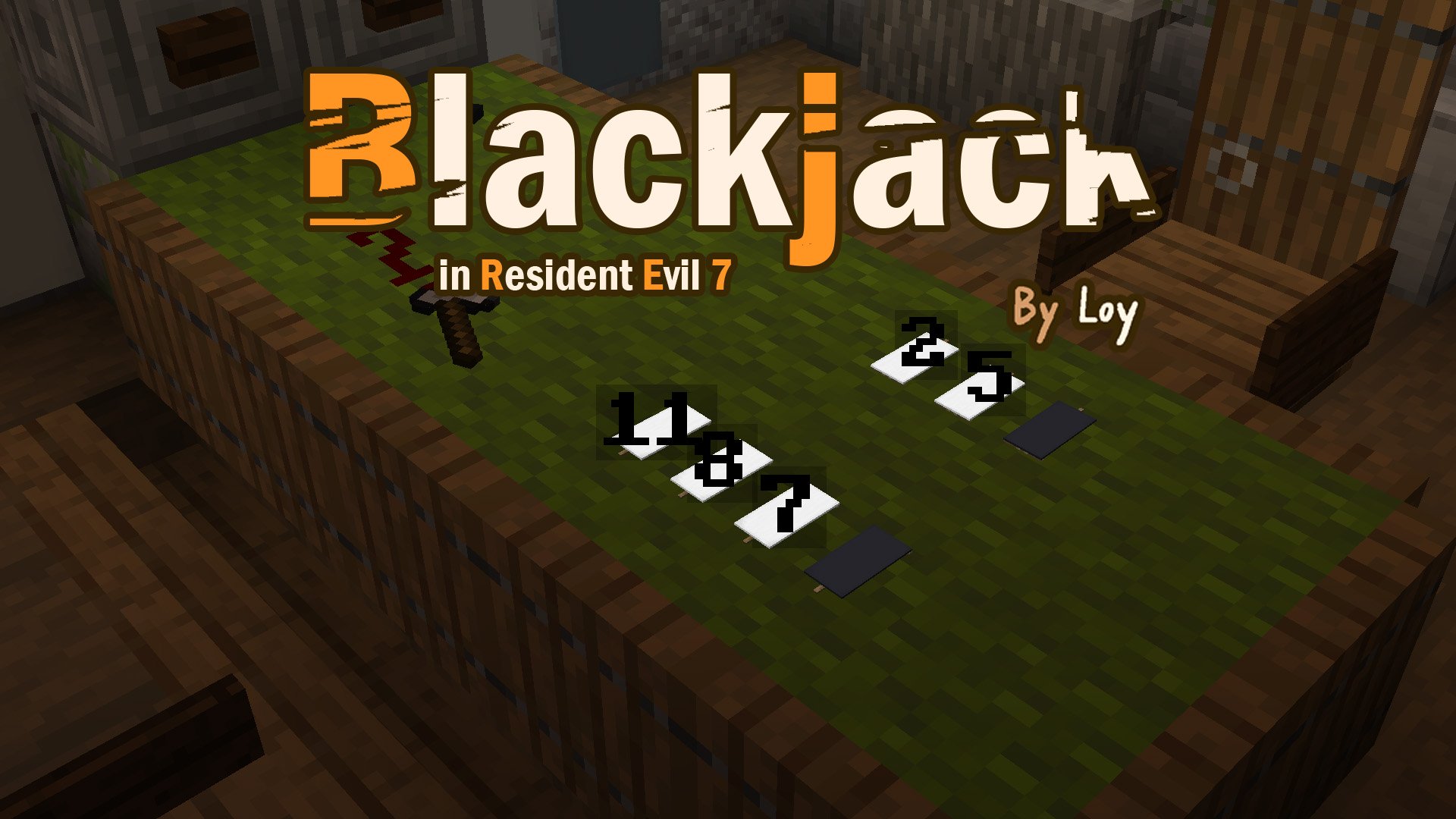 Descarca BlackJack in Resident Evil 7 pentru Minecraft 1.15.2