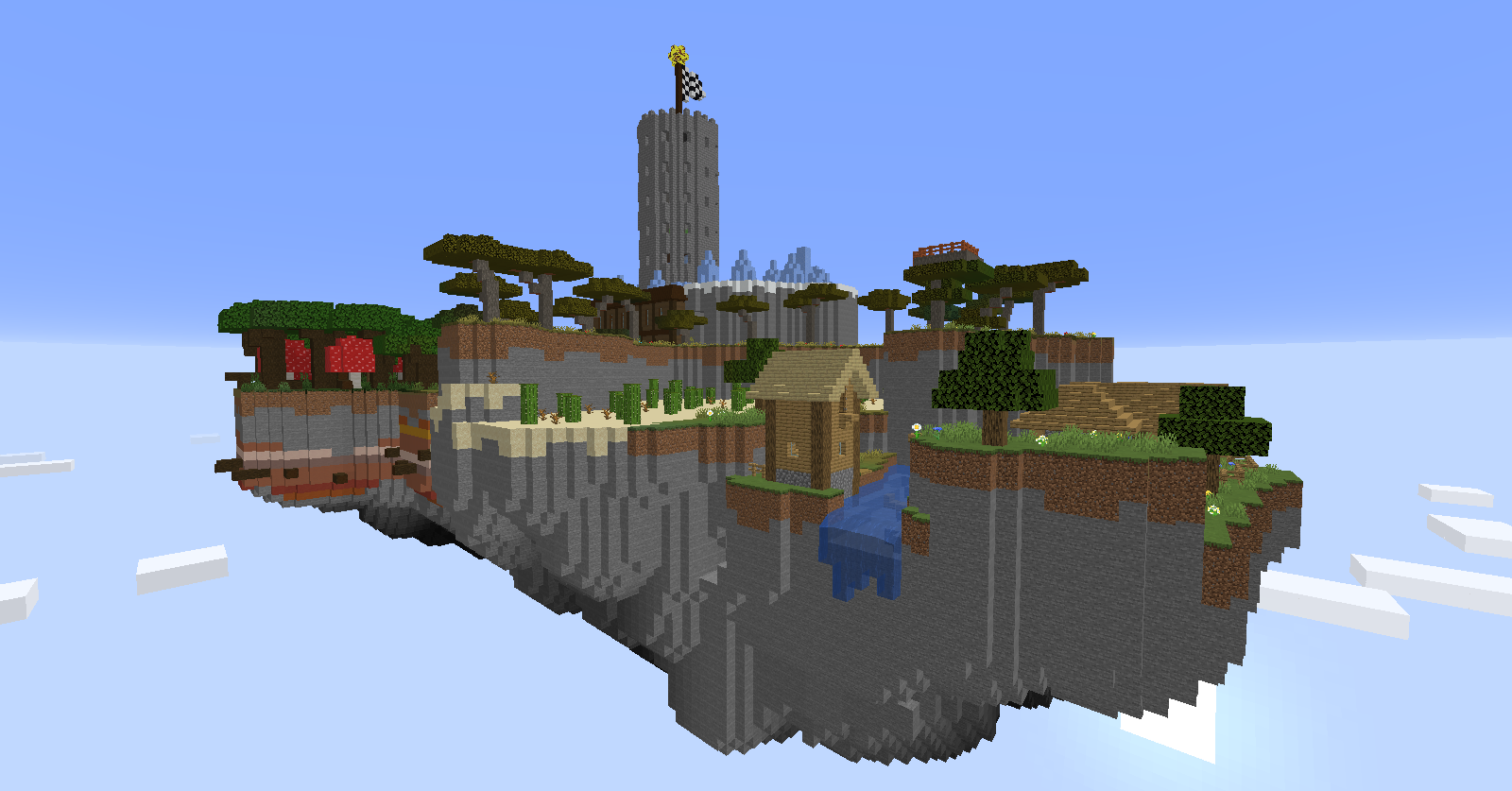 Descarca Parkour on Sky Island pentru Minecraft 1.15.2