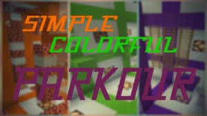 Descarca Simple Colorful Parkour pentru Minecraft 1.15.2