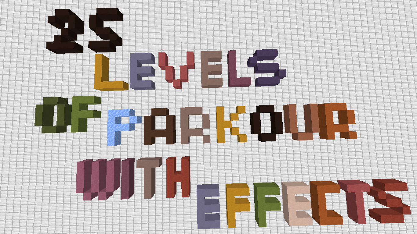 Descarca 25 Levels of Parkour With Effects pentru Minecraft 1.16.3