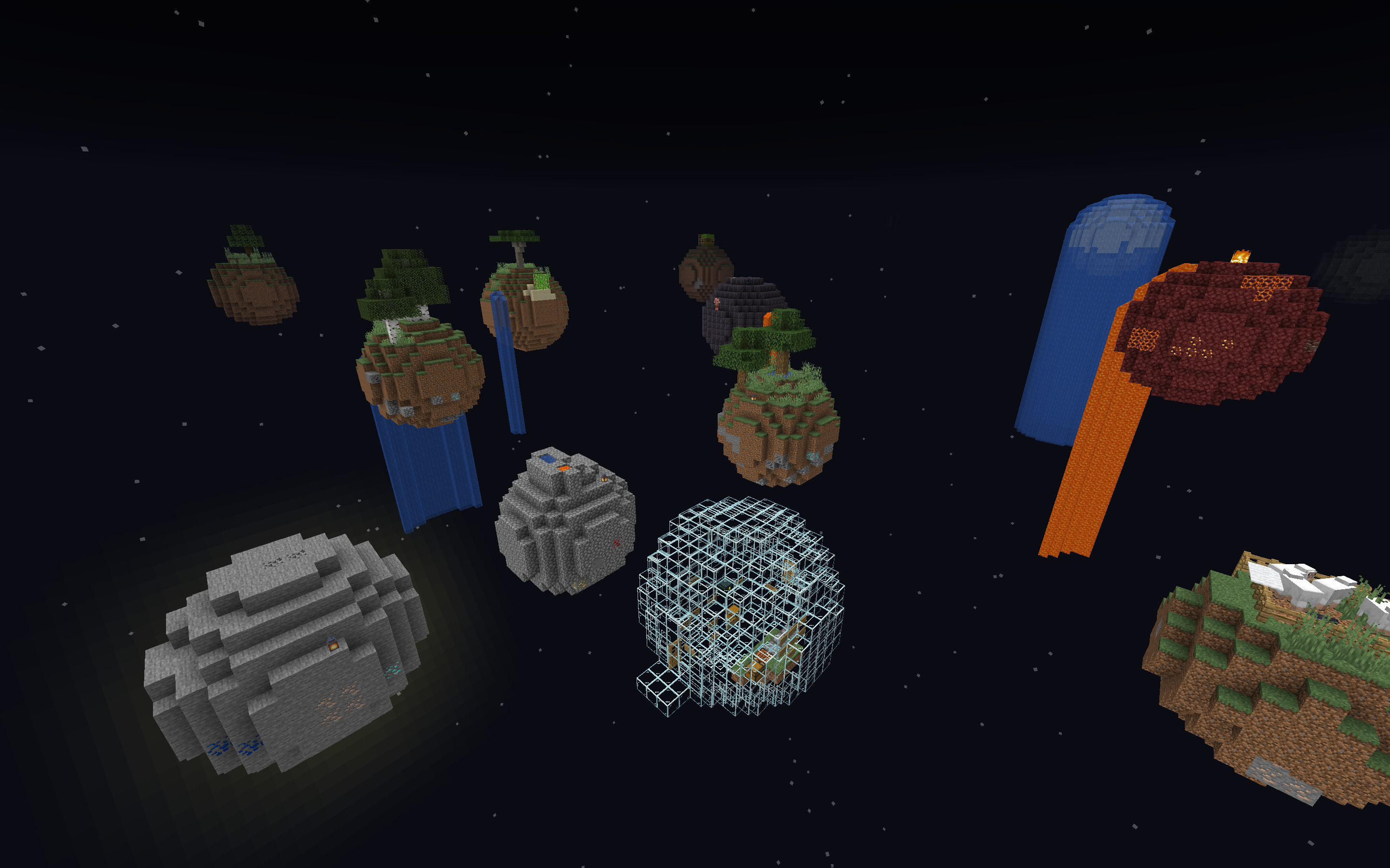 Descarca Floating Planets Survival pentru Minecraft 1.16.4
