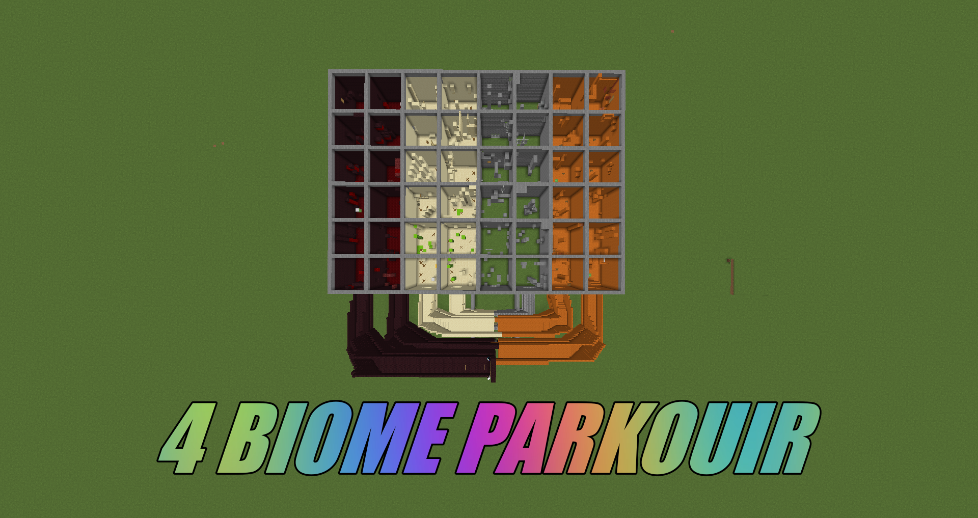 Descarca 4 Biome Parkour pentru Minecraft 1.16.5