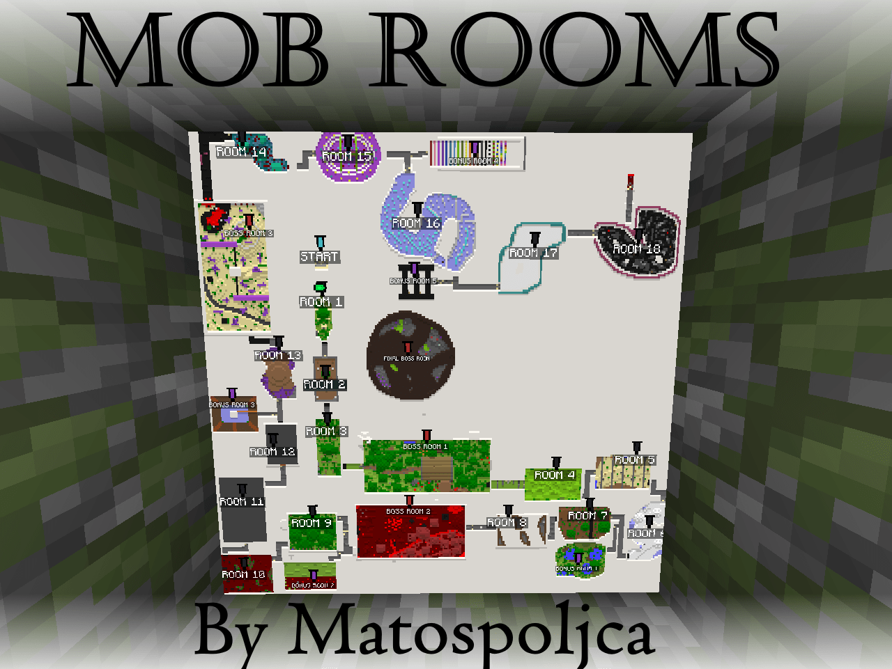 Descarca Mob Rooms  1.1 pentru Minecraft 1.18.1