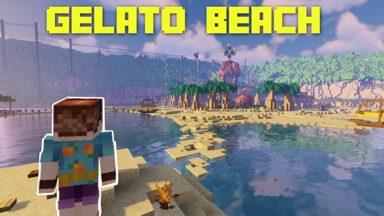 Descarca Gelato Beach! (Super Mario Sunshine) 1.0 pentru Minecraft 1.19