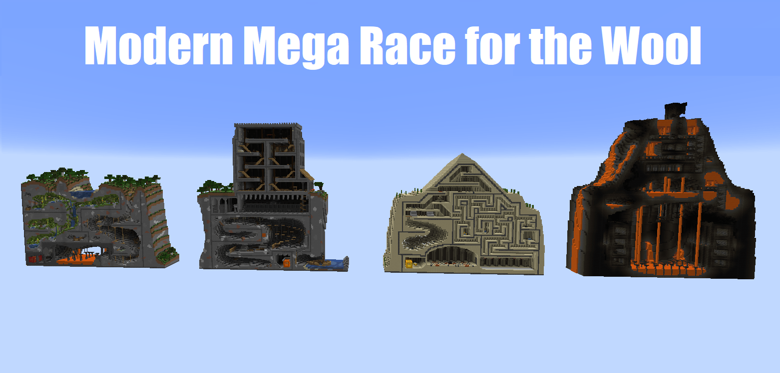 Descarca Modern Mega Race for the Wool 1.0 pentru Minecraft 1.18.1