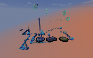 Descarca Blue Lightning Parkour pentru Minecraft 1.12.2
