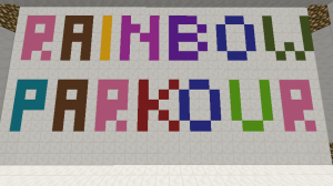 Descarca Easiest Rainbow Parkour pentru Minecraft 1.12.2